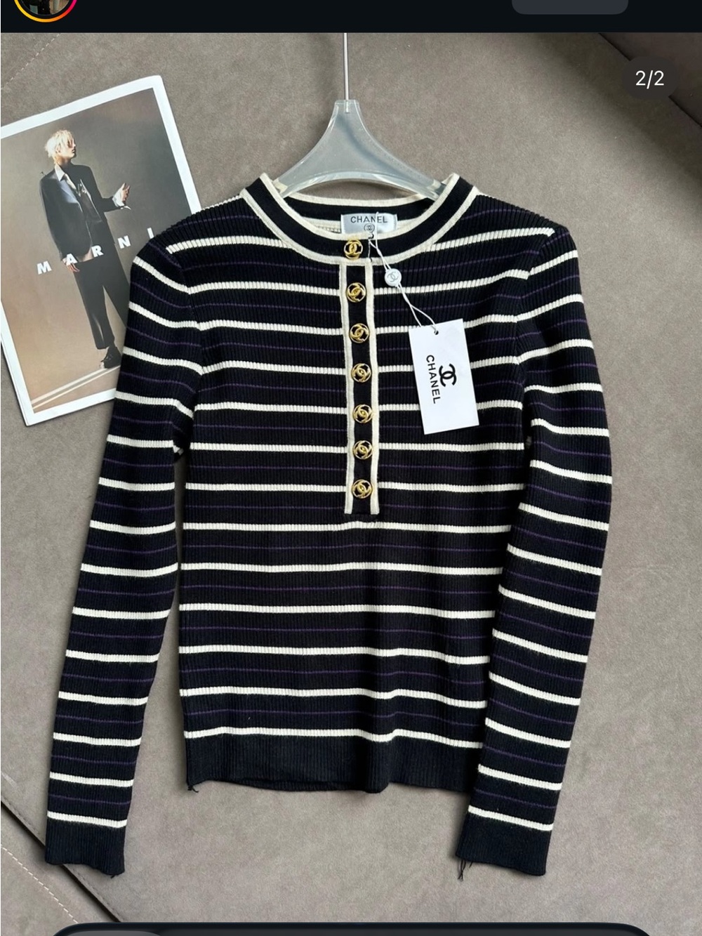 CC Striped Sweater Set in Black & White  New. No brand
